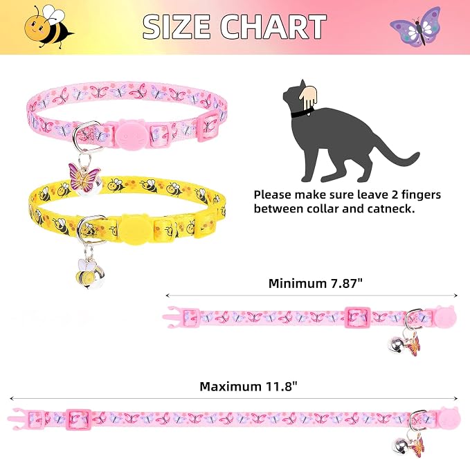 PUPTECK Breakaway Cute Cat Collar - Image 2