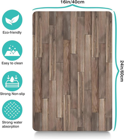 Pet Feeding Mat for Floors Waterproof Dog Mat for Food and Water Absorbent - Image 4