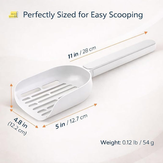 Cat Poop Scooper Cleaning Shovel, Plastic Candy Color Shovel, Ergonomic Pet - Image 2