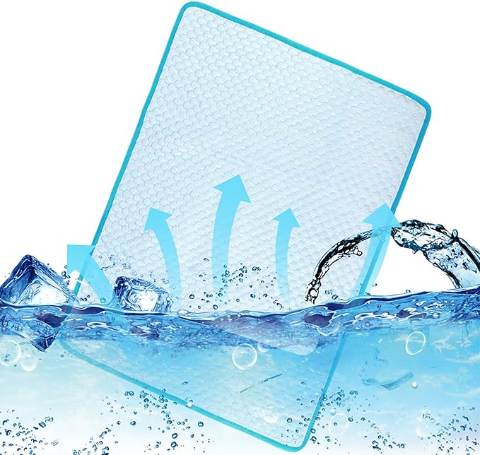 Cooling Mat Pad for Dogs Cats Ice Silk Cooling Bed for Dogs Ice Bed for Cats - Image 3