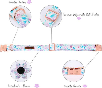 Lionheart Glory Cute Floral Pattern Adjustable Dog Collar - Image 4