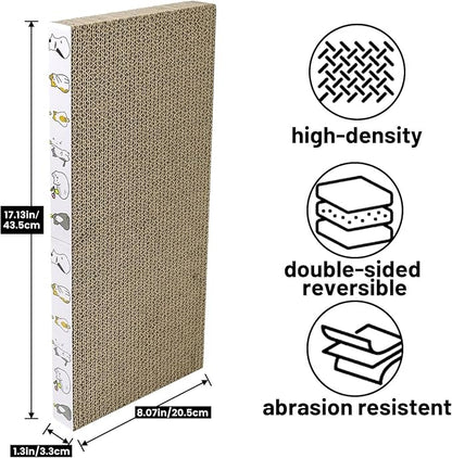 PatiencET Cat Scratcher Cardboard 3 PCS Cat Scratch Pad Reversible Scratcher - Image 2