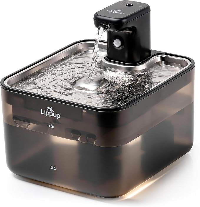 Cat Water Fountain Cordless, 88oz/2.6L Wireless Pet Water Fountains by LIPPUP