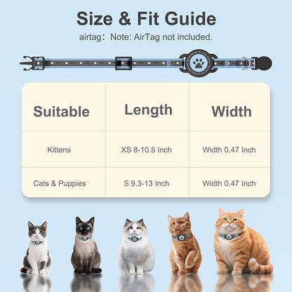 Airtag Cat Collar Breakaway, Reflective Cat Collar - Image 6