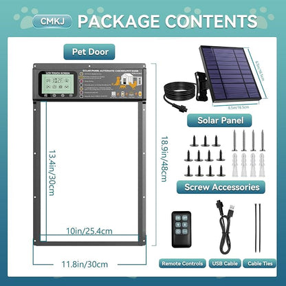 Large Size Automatic Dog Door Cat Door Solar - Image 6