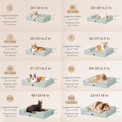 EHEYCIGA Orthopedic XL Dog Beds, Waterproof Memory Foam Dog Bed - Image 2