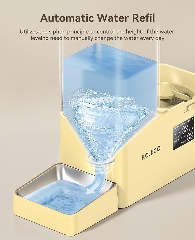 Rojeco 36Cups/8.5L Pet Automatic Cat Feeder and Gravity Water Dispenser - Image 5