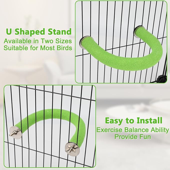 Rypet U Shape Parrot Perch Stand Toy - Image 6