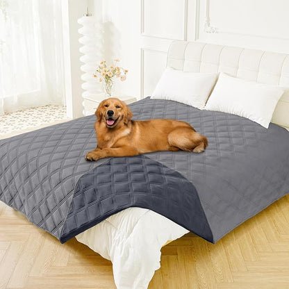 Smiry Waterproof Dog Bed Cover Blanket 82x82, Soft Reversible Pet Blanket by Smiry