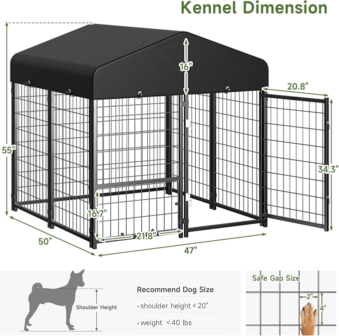 Dog Kennel Outdoor, Outside Dog Kennel - Image 5