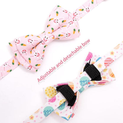 Faygarsle 2 Pack Easter Day Cat Collar Cute Rabbit Easter Eggs Printed Collar - Image 3