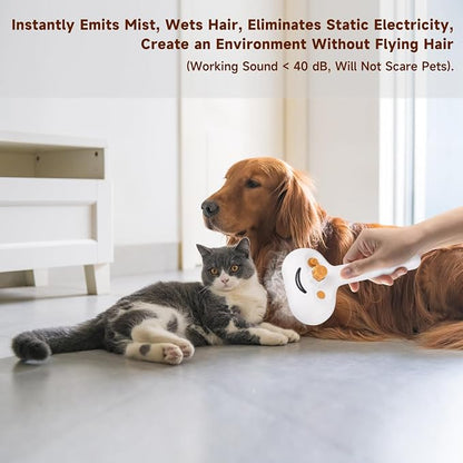 Pet Steam Brush for Dog & Cat – shower bath brush – Steam for Shedding & - Image 9