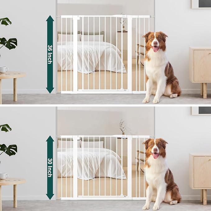 keny 36" Extra Tall Baby Gate for Doorways, Fits Openings 29.7" to 46" Wide - Image 3