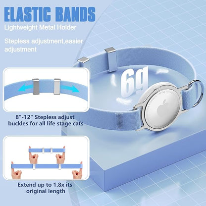 AirTag Cat Collar, Ultra Elastic Cat Tracker Collar, Airtag Holder Compatible - Image 5