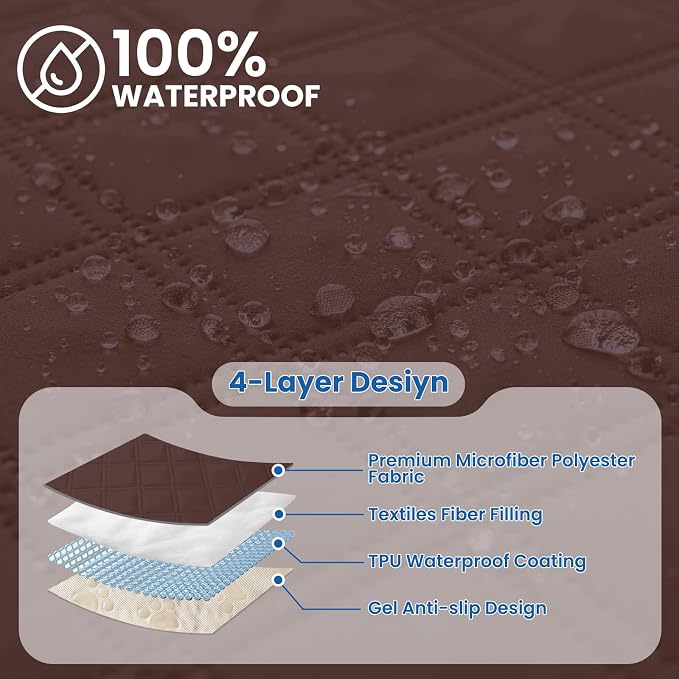 Waterproof Dog Blanket, Non-Slip Soft Pet Bed Cover, Couch Cover - Image 2