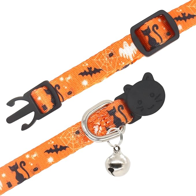 Halloween Cat Collar, 2 Pack, Breakaway Cute Cat Collar - Image 2