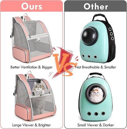 Cat Backpack Carrier, Large Pet Backpack - Image 4