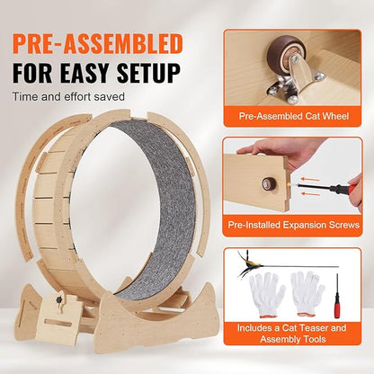 VEVOR Cat Exercise Wheel, Running Wheel - Image 5