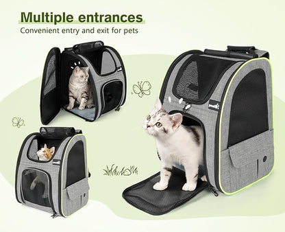 Pecute Cat Backpack Carrier Expandable, Pet Backpack - Image 7