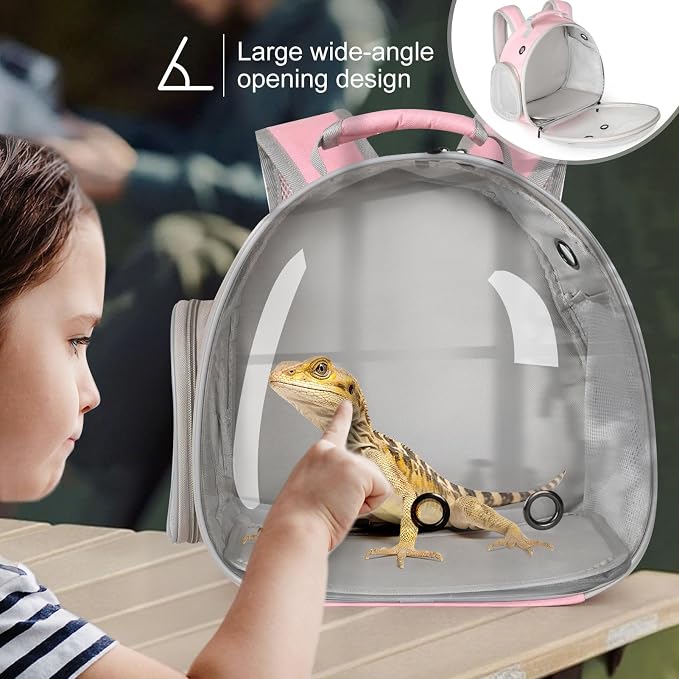 Hamster Backpack Carrier, Bearded Dragon Carrier Backpack - Image 4