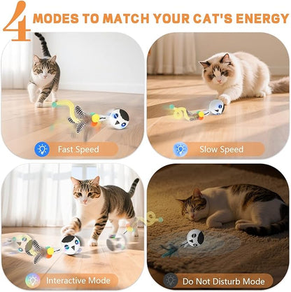 Cat Toys, Interactive Kitten Toys Indoor Cats, USB Rechargeable Electronic - Image 2