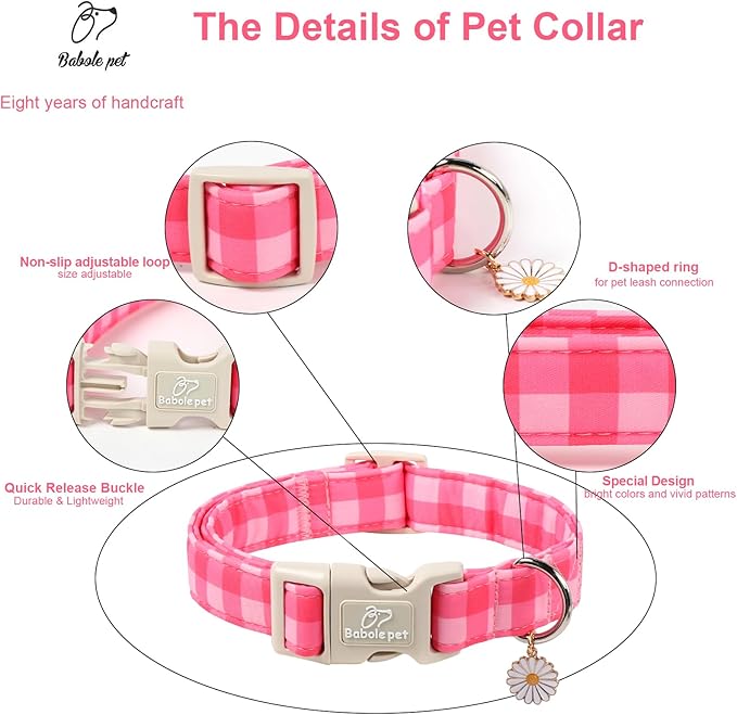Girl Dog Collar for Medium Dogs - Image 3