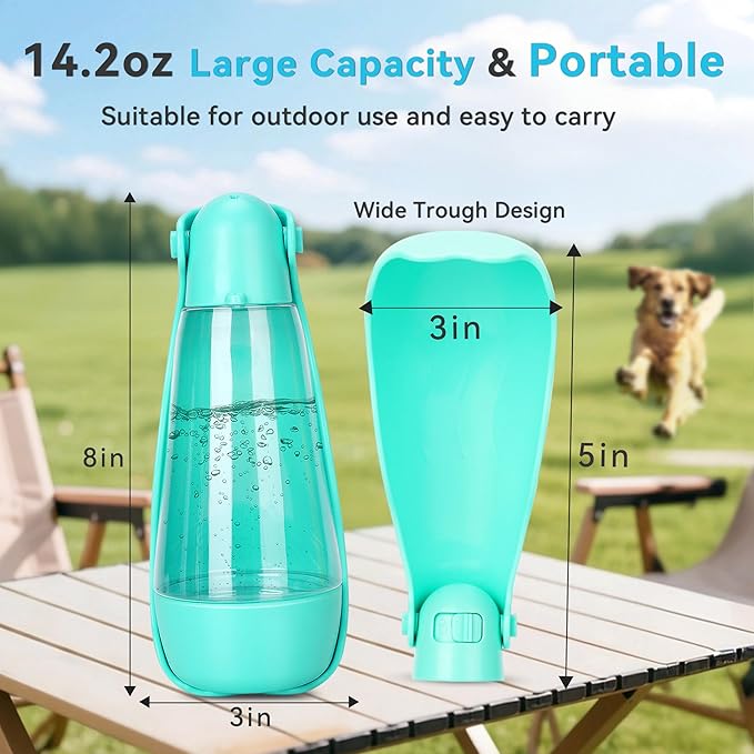 UPSKY Portable Dog Water Bottle, 3-in-1 Foldable Dog Water Dispenser - Image 2