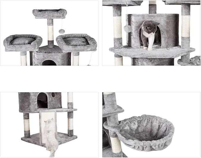 Hey-brother XL Size Cat Tree, 73.4 inch Cat Tower - Image 4