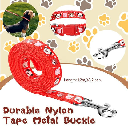 Amylove 48 Pcs Dog Collar and Leash Set, Polypropylene Adjustable Puppy Collars - Image 6