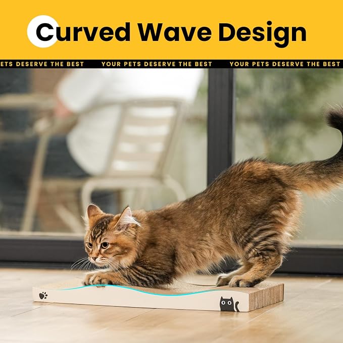 Cat Scratcher, Durable Scratch Pad, Corrugated Cardboard Scratching Board - Image 3