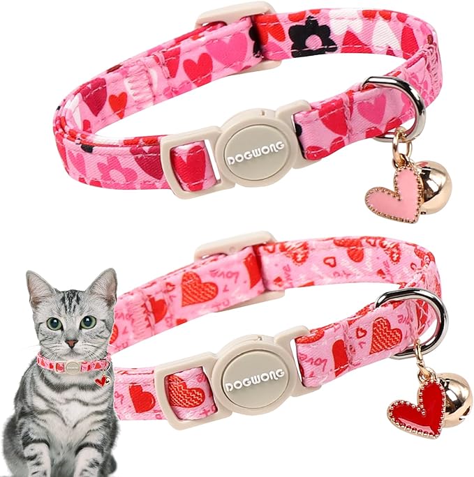 2 Pack Cat Collars Breakaway by DOGWONG