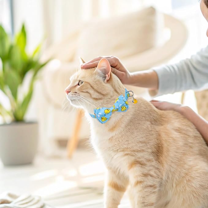 SCENEREAL Cat Collar with Bells, 2 Pack Breakaway Cat Collars with Removable - Image 2