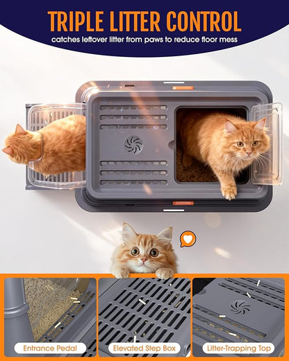 Cat Litter Box - Stainless Steel Litter Box - Image 2