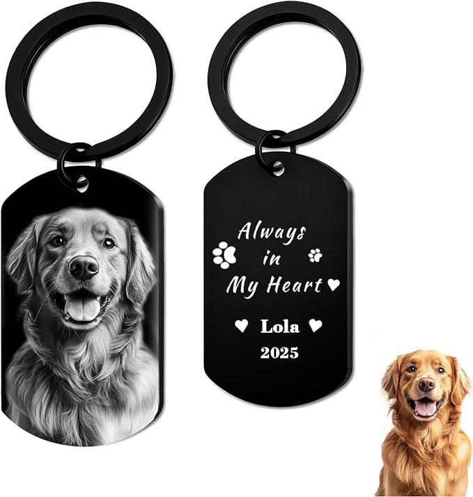 QYH Custom Memorial Dog Keychain by Unknown