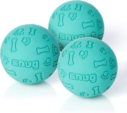 Snug Rubber Dog Balls for Small and Medium Dogs by Snug