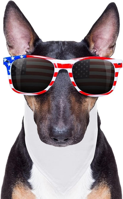 12 Pieces Sublimation Pet Bandanas White Heat Transfer Triangle Dog Scarf Blank - Image 6