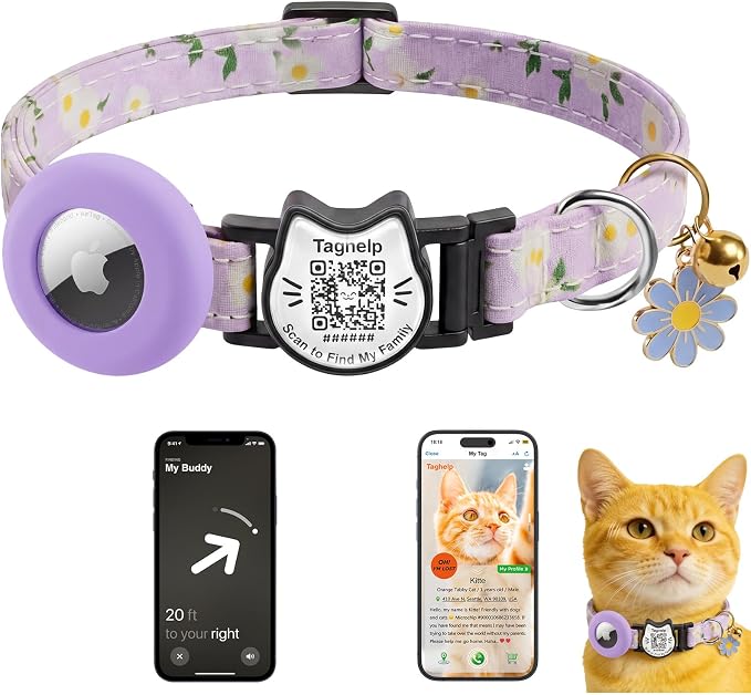 Smart Breakaway Cat Collar by Taghelp