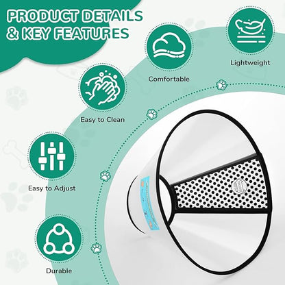 GLADOG Soft Dog Cone Collar, Dog Recovery Collar, Adjustable E-Collar - Image 3