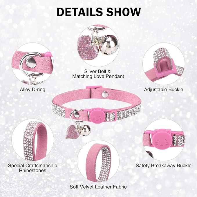 Rhinestone Cat Collar Breakaway - Image 3