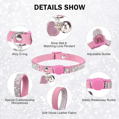 Rhinestone Cat Collar Breakaway - Image 3