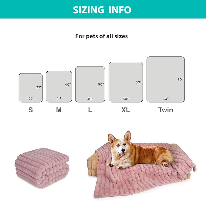Waterproof Dog Blanket, Luxury Plush Washable Medium Dogs Blankets - Image 4