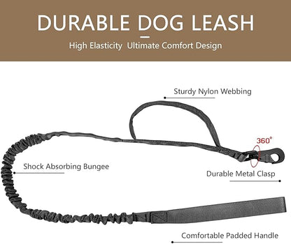 DAGANXI Tactical Dog Collar Leash Set, Adjustable Military Training Nylon Dog - Image 5