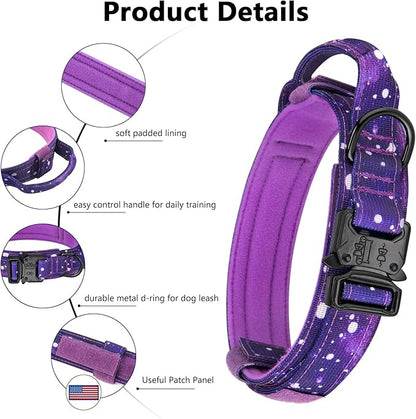 DAGANXI Tactical Dog Collar, Adjustable Military Training Nylon Dog Collar - Image 3