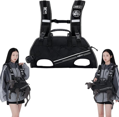 Dog Lift Harness for Small Dogs, Dog Backpack Carrier, Adjustable Padded by Petshome