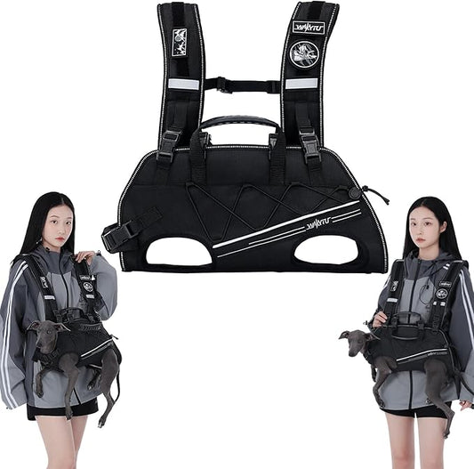 Dog Lift Harness for Small Dogs, Dog Backpack Carrier, Adjustable Padded by Petshome