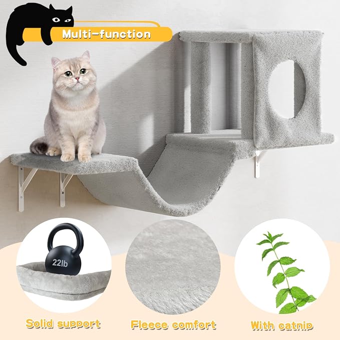 NUNU LAB Cat Wall Shelves, Indoor Cat Furniture - Image 6