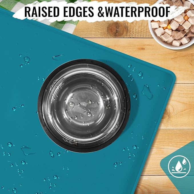 MateeyLife Dog & Cat Food Water Mat - Image 3