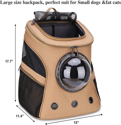 LOLLIMEOW Large Pet Carrier Backpack, Bubble Backpack Carrier - Image 2