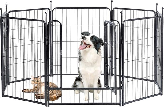Dog Playpen, 32/40/45 Inch Height in Heavy Duty, Folding Indoor Outdoor by BestForYourPets