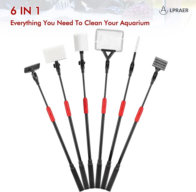 Lpraer Multifunction 7 PCS Aquarium Cleaning Tools Bundle Kit Set Adjustable - Image 4